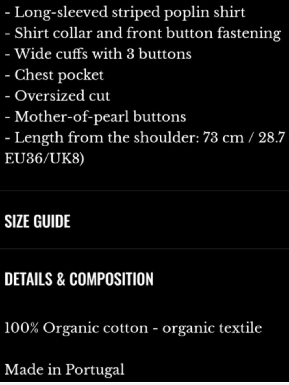 BNWT SZ 4 / 36 SÉZANE Bilma Brown and Ecru Striped Button Down 🇫🇷‼️ - Picture 3 of 8